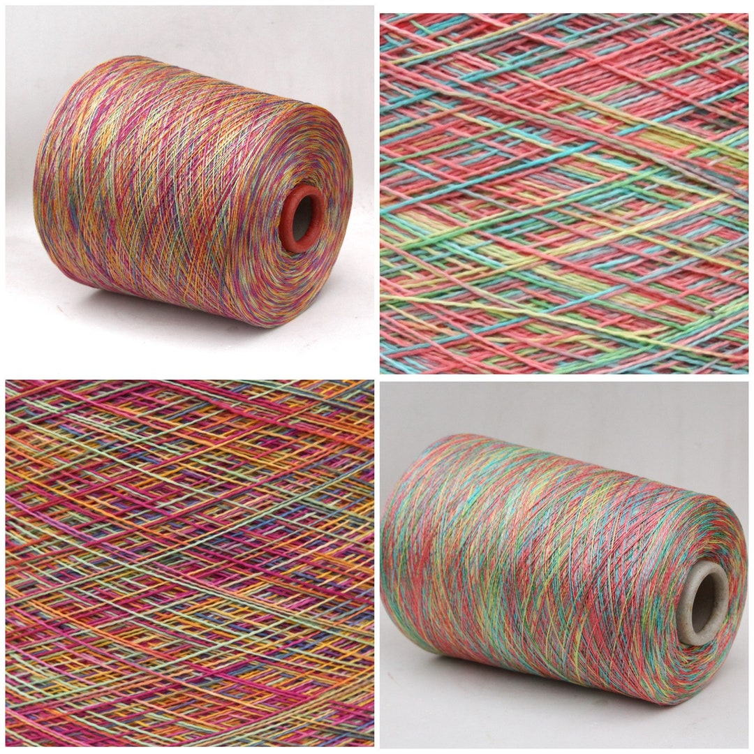 100 Egyptian Cotton Yarn on Cone Space Dyed Lace Weight Etsy UK