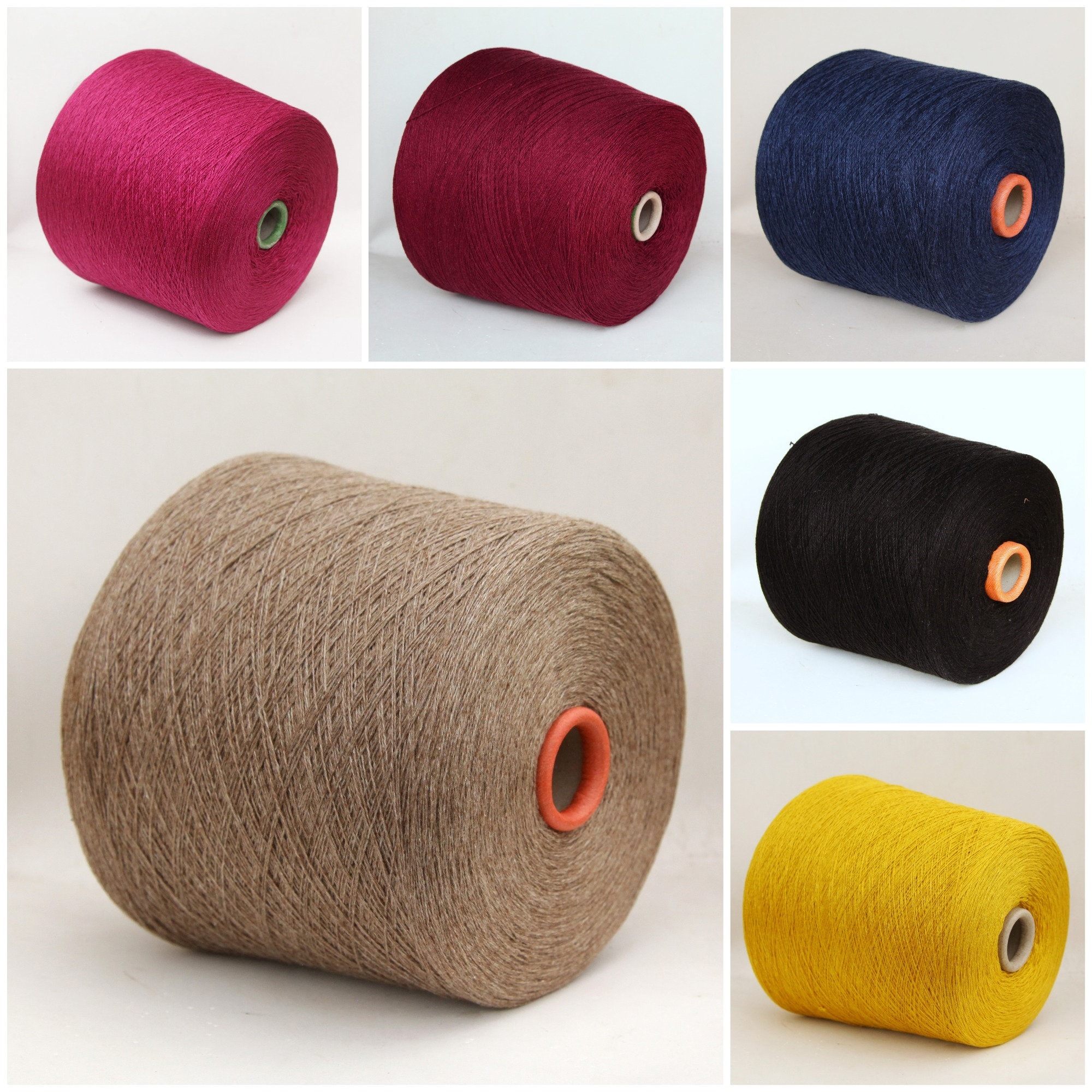 Cashmere / silk yarn on cone, lace weight yarn for knitting, weaving and  crochet, per 100g