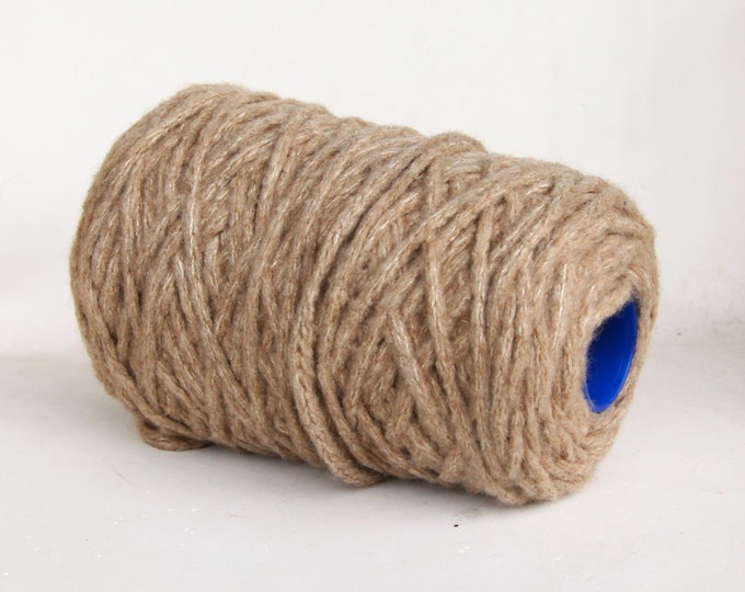 Cashmere / silk yarn on cone, super bulky weight yarn for knitting, weaving, crochet, 225g cone