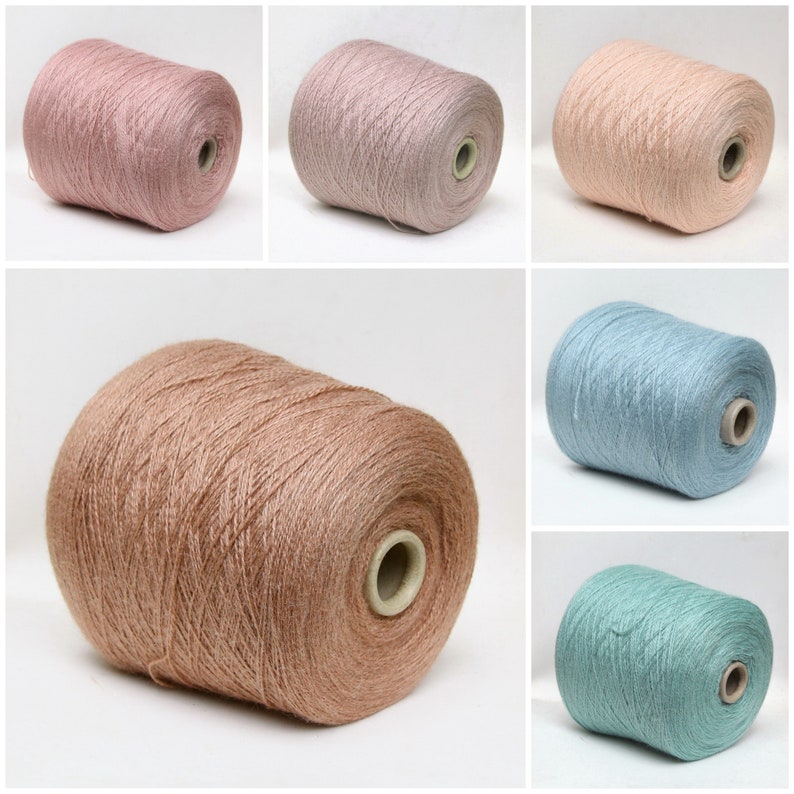 Alpaca silk yarn on cone lace weight yarn for knitting Etsy