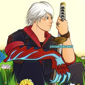 Nero Yamato Devil May Cry 4 Print 5x7