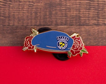 Jill Valentine Beret Roses Resident Evil Mini Enamel Pin