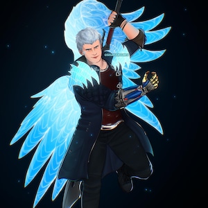 Nero Devil Trigger Demon Wings Devil May Cry 5 Holographic 5x7 Print - Etsy