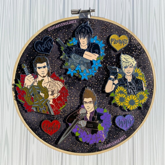 Final Fantasy XV Gladiolus Amicitia Hard Enamel Pin LE 50 | FF15