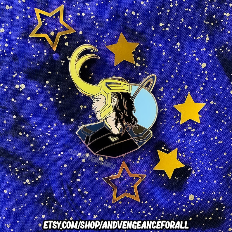 Loki Astrology Pin