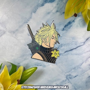 Final Fantasy VII Cloud Strife Enamel Pin | FFVII | Final Fantasy 7