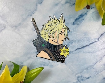 Final Fantasy VII Cloud Strife Enamel Pin | FFVII | Final Fantasy 7