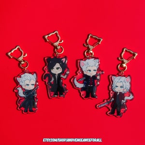 Devil May Cry Kitty Acrylic Charm Keychains