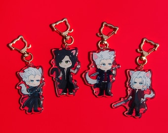 Devil May Cry Kitty Acrylic Charm Keychains