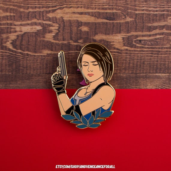 Jill Valentine Resident Evil Jumbo Enamel Pin