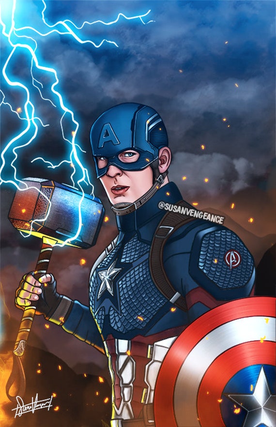 Captain America Worthy 11 X 17 Print Etsy Captain America Worthy 11 X 17 Print Etsy