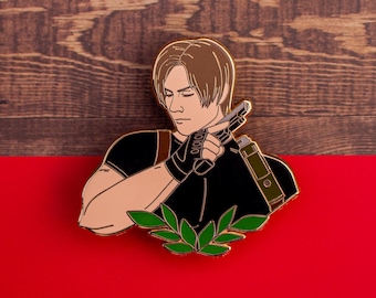 Leon S Kennedy Resident Evil Jumbo Enamel Pin
