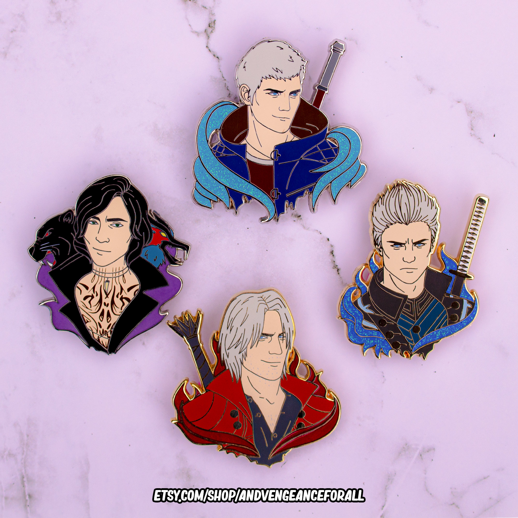 Nero Devil May Cry Jumbo Enamel Pin - Etsy