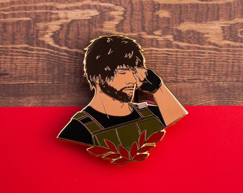Carlos Oliveira Resident Evil Jumbo Enamel Pin
