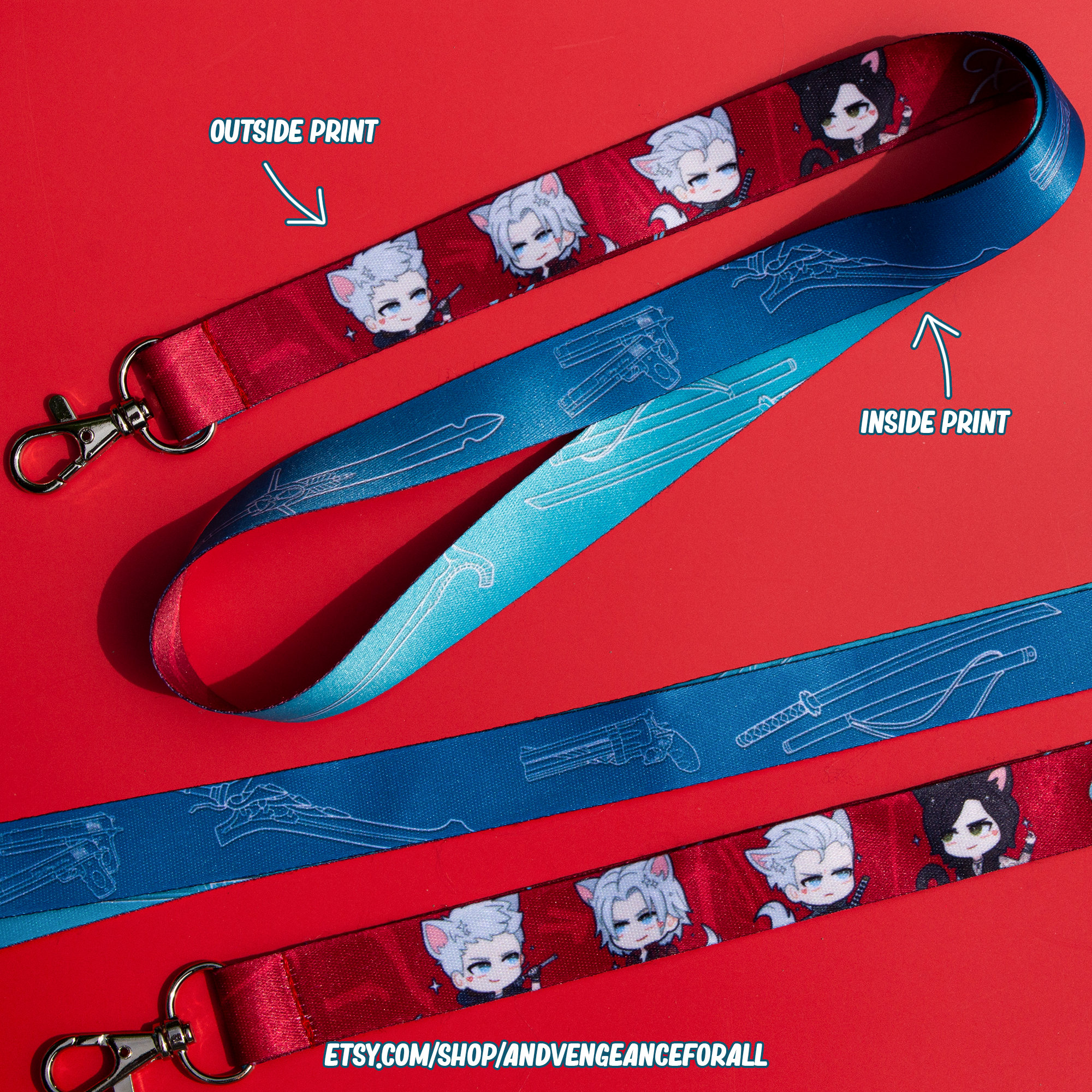 Devil May Cry Kitty Lanyard - Etsy