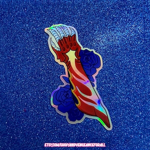 Nero Devil Bringer Devil May Cry Holographic Vinyl Sticker