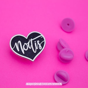 Prince Noctis Lucis Caelum Final Fantasy XV Heart Filler Enamel Pin