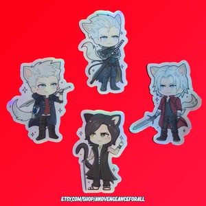 Devil May Cry Holographic Kitty Vinyl Stickers
