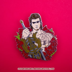 Final Fantasy XV Gladiolus Amicitia Hard Enamel Pin LE 50 | FF15