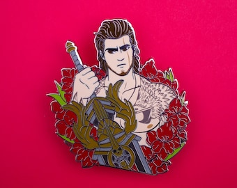 Final Fantasy XV Gladiolus Amicitia Hard Enamel Pin LE 50 | FF15