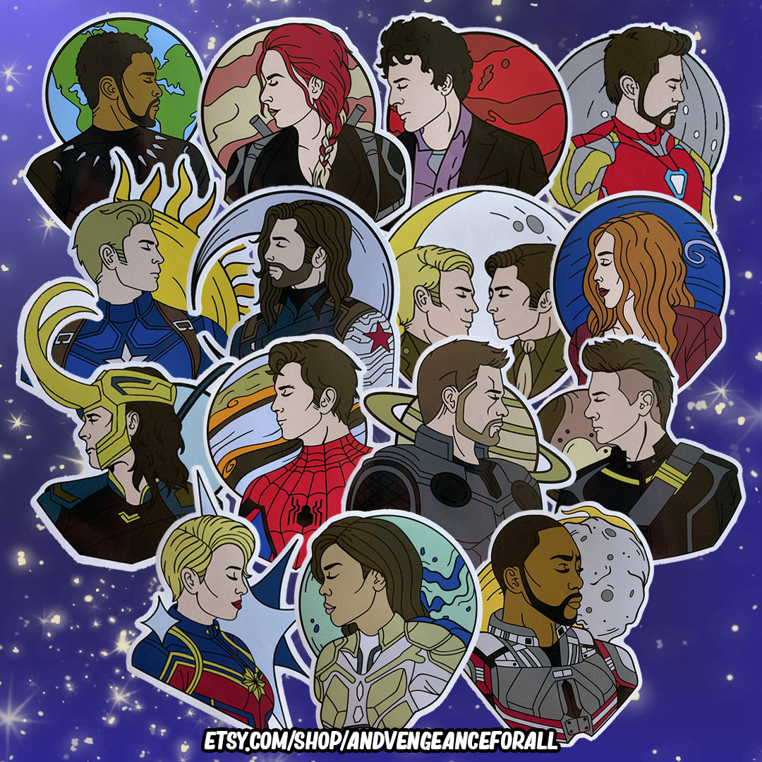 Avengers Astrology Vinyl Stickers