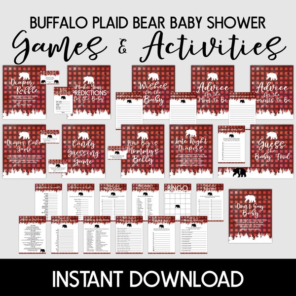 Plaid Baby Shower - Etsy
