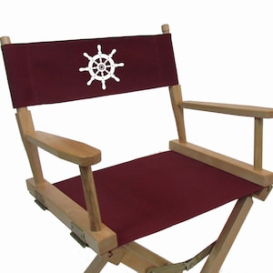 Marine Themed Replacement Sunbrella(R) Directors Chair Cover (Flat Stick, Sunbrella(R))