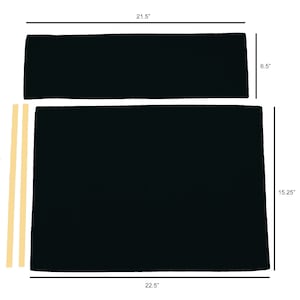 Sunbrella(R) Directors Chair Replacement Flat Stick Covers (Flat Stick, Marine Grade Fabric)