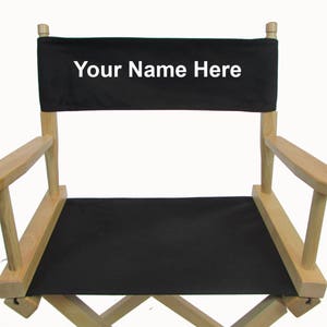 IMPRINTED Contemporary 30" Director's Chairs / Personalized / Bar Height / CANVAS Fabric / CONTEMPORARY Model / Custom Gift
