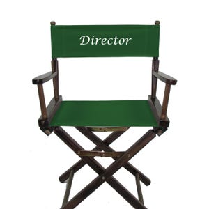 EMBROIDERED Contemporary 18" Director's Chairs / Personalized / Table Height / CONTEMPORARY Model / Custom Gift