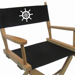 Marine Themed Replacement Sunbrella(R) Directors Chair Cover (Round Stick, Sunbrella(R))