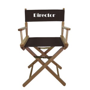 IMPRINTED Contemporary 18" Director's Chairs / Personalized / Table Height / CANVAS Fabric / CONTEMPORARY Model / Custom Gift