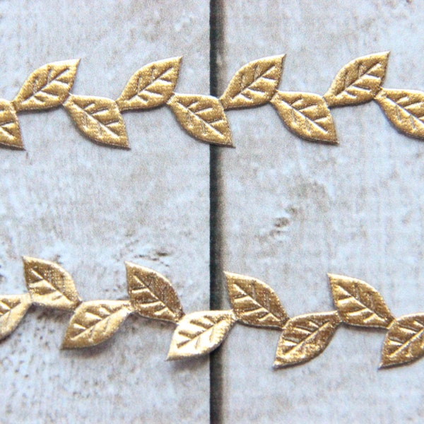 Gold Leaf Trim Etsy