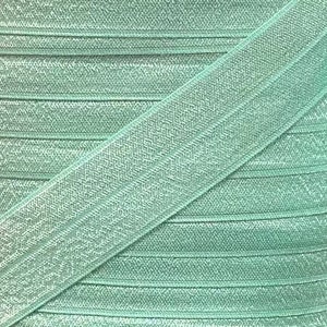 One Inch Aqua Fold Over Elastic - Aqua 1&quot; Elastic For Headbands and Sewing Projects - FOE - Baby Headbands - Headband Supplies