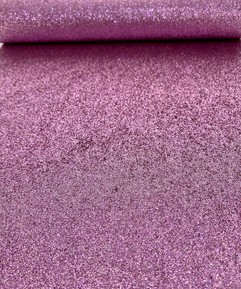 Pink Glitter Fabric Sheet Canvas Backed Fine Glitter Fabric Etsy
