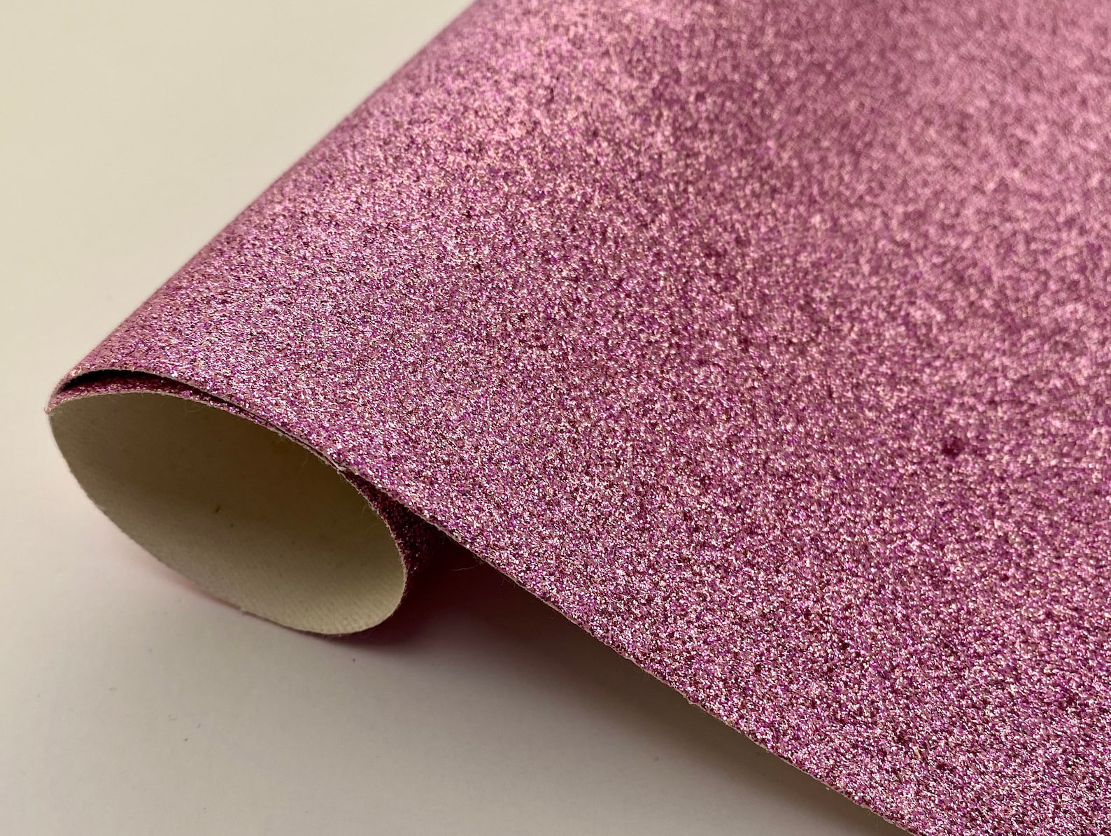 Pink Glitter Fabric Sheet Canvas Backed Fine Glitter Fabric Etsy