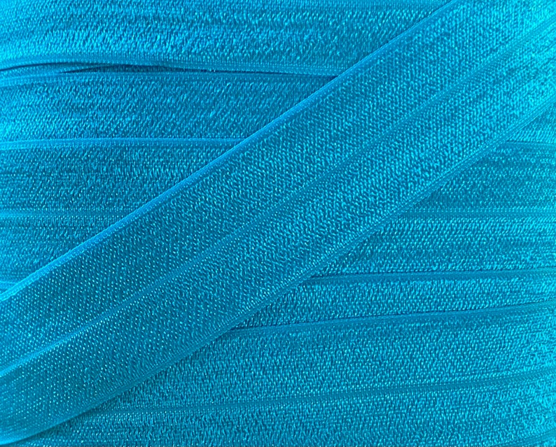 One Inch Turquoise Fold Over Elastic - Aqua 1quot; Elastic For One Inch Turquoise Fold Over Elastic - Aqua 1quot; Elastic For