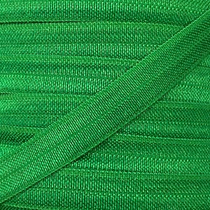 3/8&quot; Emerald Green Fold Over Elastic - FOE Elastic For Baby Headbands, and Sewing Projects