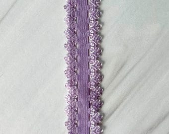Lavender Picot Edge Lace Elastic - 5/8" Stretch Elastic, DIY Headbands
