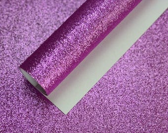 9x12" - Light Pink Glitter Fabric Sheet- Canvas Backed Fine Glitter Fabric Sheet- For Kids projects-Home Decor-bags-Jewelry-Hair Bows