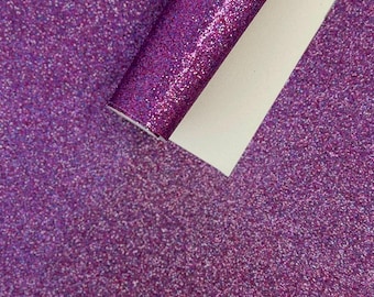 9x12" - Lilac Glitter Fabric Sheet- Canvas Backed Fine Glitter Fabric Sheet- For Kids projects-Home Decor-bags-Jewelry-Hair Bows