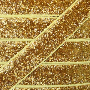 5/8" goud glitterelastiek - elastiek voor babyhoofdbanden en haarelastiekjes - 1 of 5 meter lang