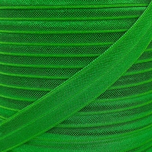 5/8&quot; Emerald Green Fold Over Elastic - Elastic For Baby Headbands and Hair Ties - In 1, 5 or 10 Yards of 5/8 inch FOE
