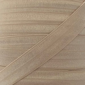 5/8&quot; Taupe Fold Over Elastic - Elastic For Sewing Projects, Baby Headbands and Hair Ties - 1, 5 or 10 Yards of 5/8 inch FOE