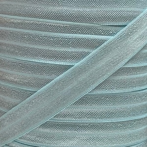 5/8&quot; Ocean Blue Fold Over Elastic - FOE Elastic For Baby Headbands, 1, 5 or 10 yard lengths - 5/8 inch for Hair Ties and Sewing Projects