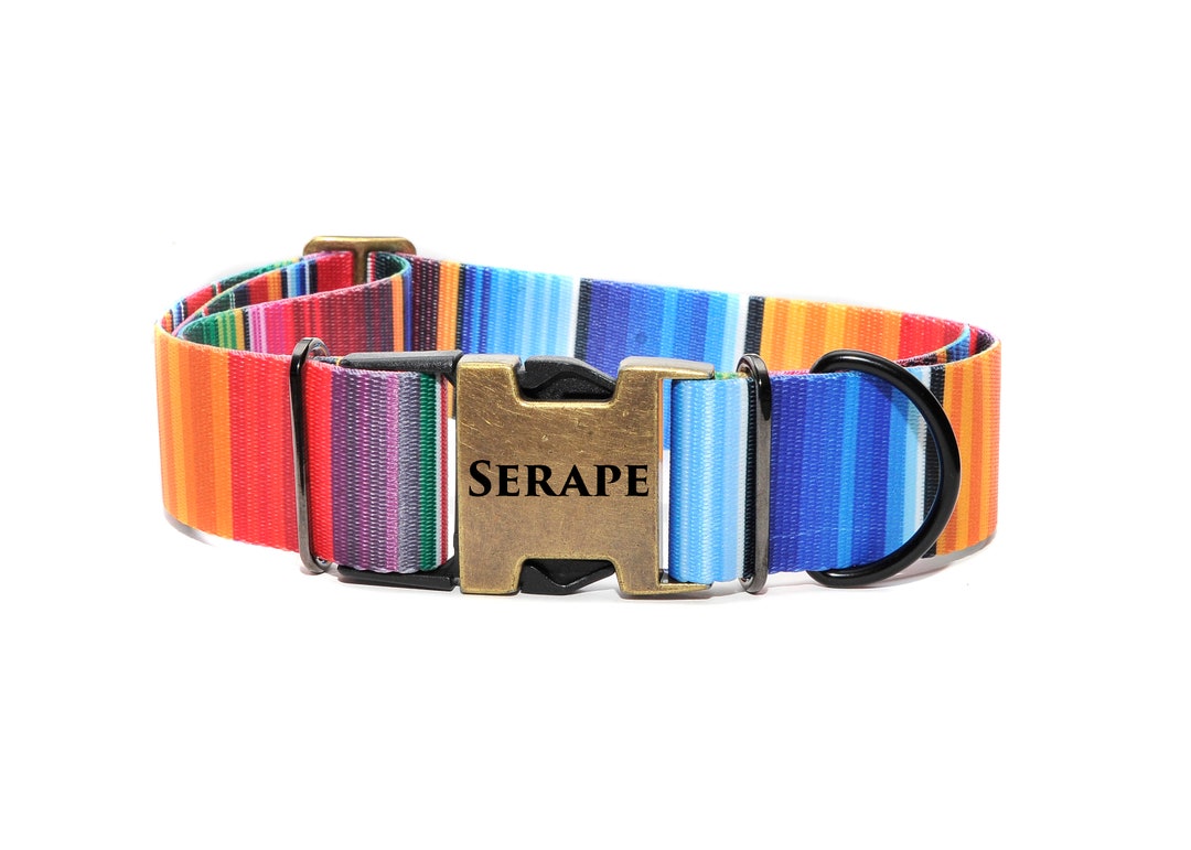 Quick Release Dog Collar / 1.5 INCH SERAPE Collar / Customized Etsy