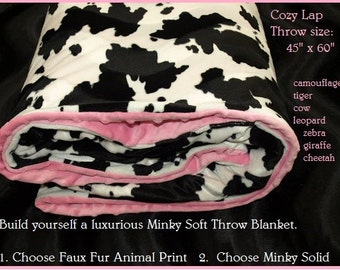 tiger print blanket etsy