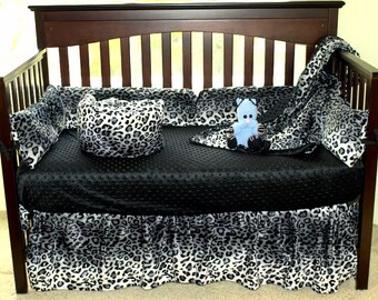 leopard print baby bedding