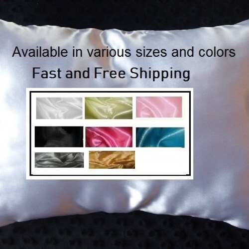 Satin Toddler Pillow Case Travel Pillow Cover Various Sizes Etsy