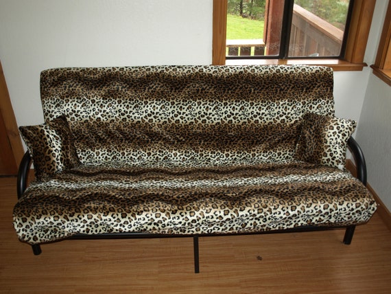 Futon Cover Various Animal Prints Western and Safari Leopard Zebra